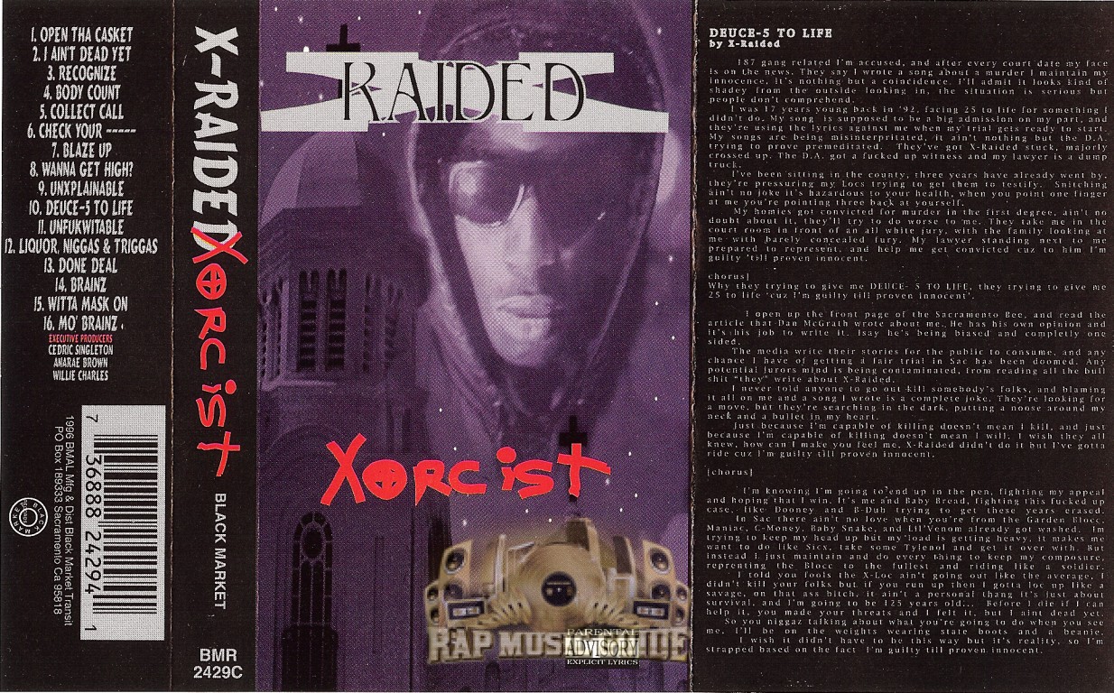 XRaided Xorcist Cassette Tape Rap Music Guide